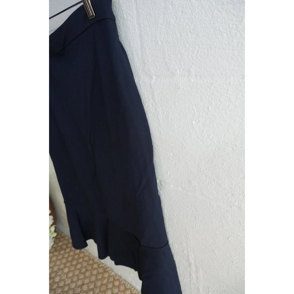Cato Navy‎ Ruffle Pencil Skirt Size Medium
